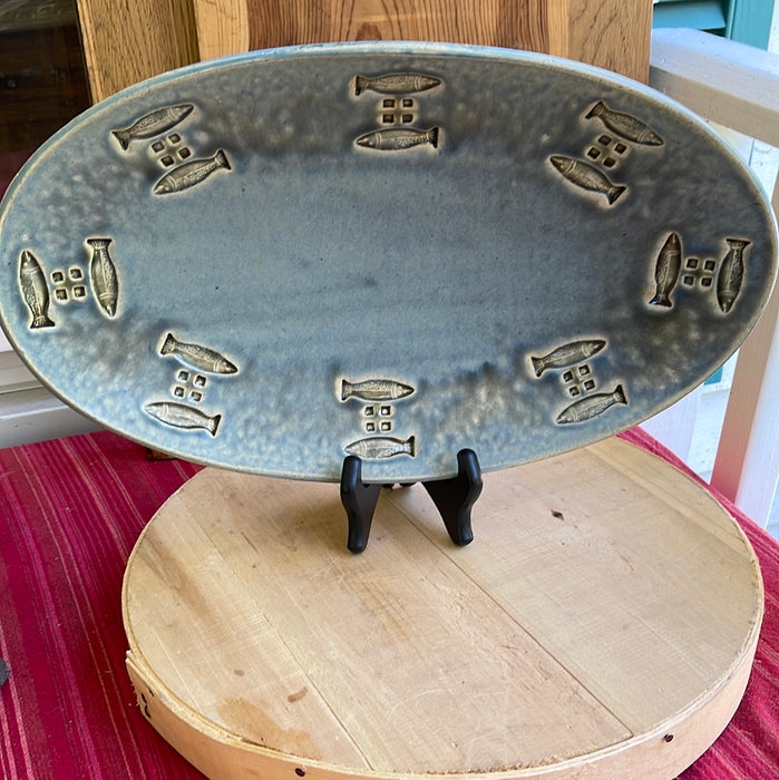 Large Oval Fish Platter by Heerspink and Porter