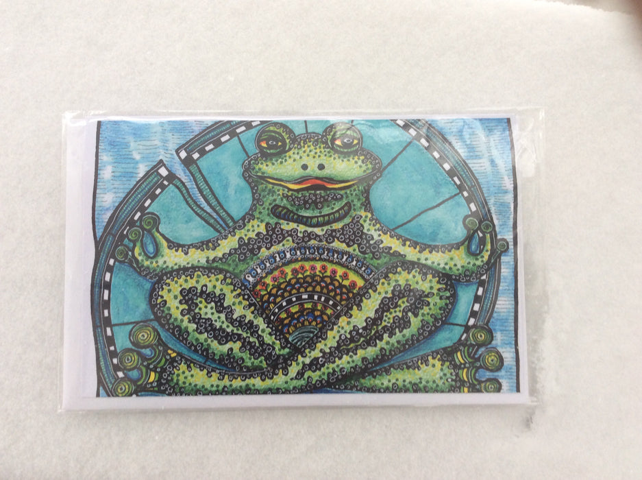 Frog Zen Card by S. A. Johnson Creations