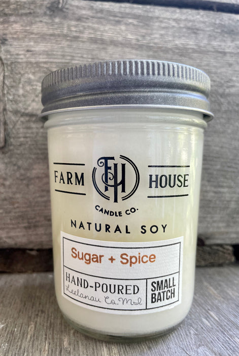 Sugar + Spice Natural Soy Candle by Farm House Candle Co