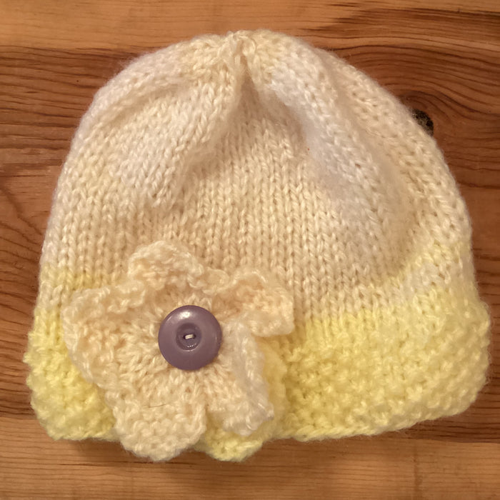 Flower Hat by Scrappy Knitter