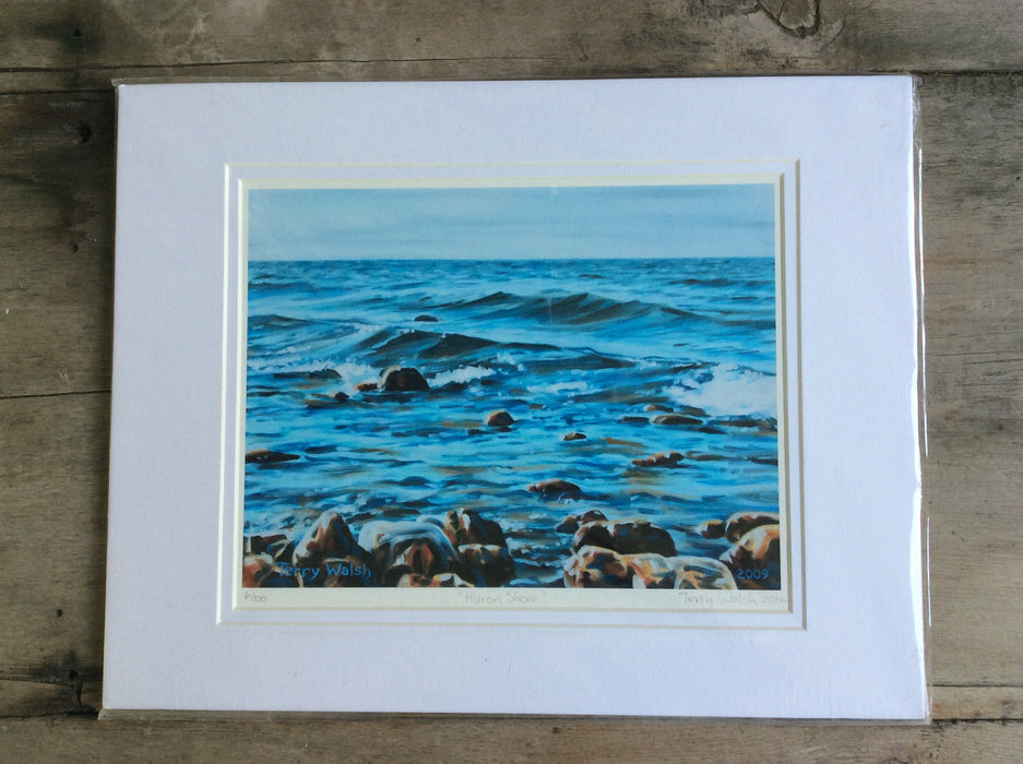 Huron Shores Fine Art Print by Terry Walsh - 8x10 Matted & Certified