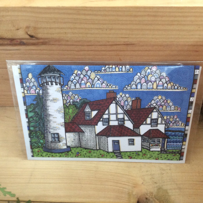 Point Iroquois Lighthouse Card by S.A. Johnson Creations
