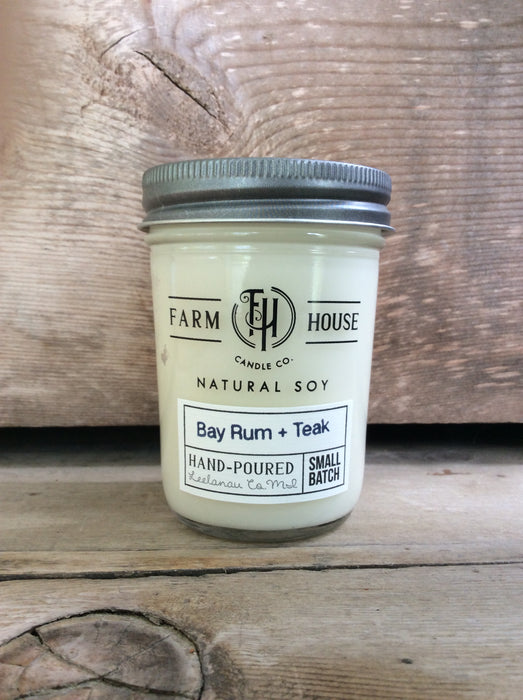 Bay Rum + Teak - Farm House Candle Co.