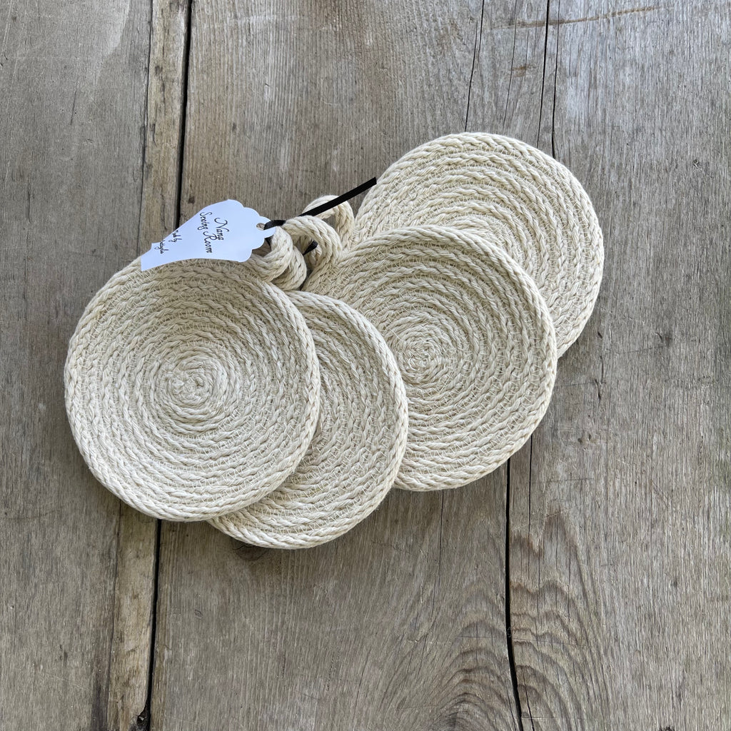 Rope best sale drink coasters