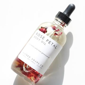 Rose Petal Body Oil by Wicked Soaps