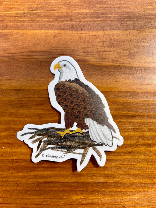 Bald Eagle Sticker Original Design- 620 Deep