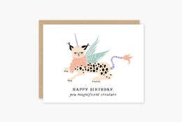 Happy Birthday Creature Card - Party of One