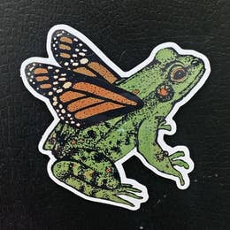 The Frog Grew Wings Sticker by Nature Walk