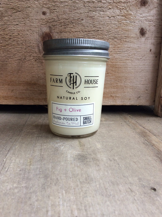 Fig + Olive Natural Soy Candle by Farm House Candle Co.